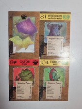 The Ancestral Trail Monster Might Cards x4 1993 Marshall Cavendish Fantasy Set