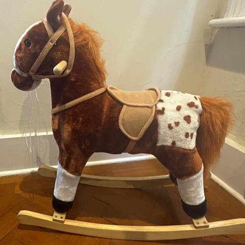 Plush rocking horse - plush, toy