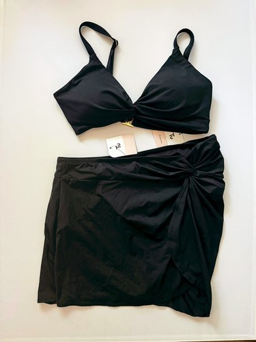 Black swim skirt - black, skort