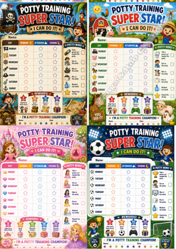 Potty training adventure chart - adventure,