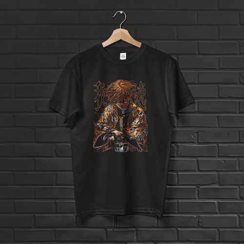 Zenitsu agatsuma anime shirt - anime, t-shirt