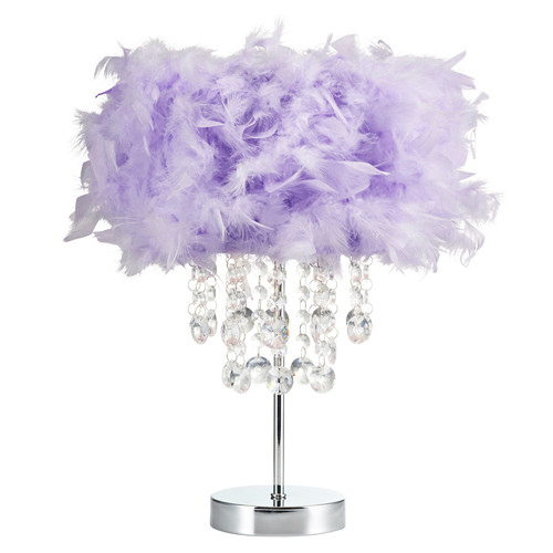Chandelier style lilac feather - style,