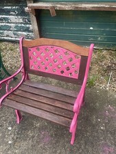 Bench And 2 chairs cast iron garden furniture