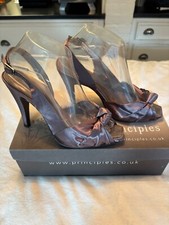 LADIES STRAPPY SHOES PEWTER