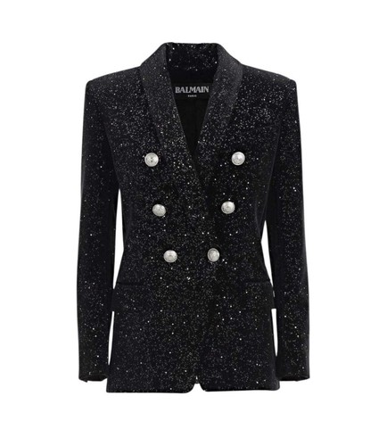 Balmain black velvet milkyway - black,
