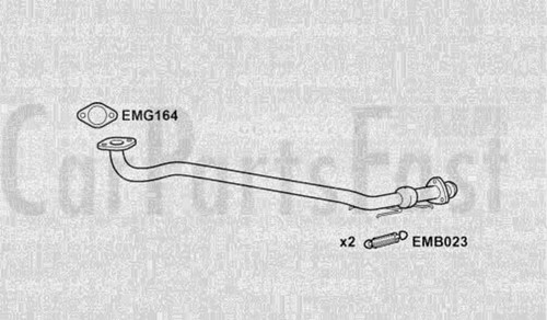 Exan2035 exhaust front pipe - exhaust,