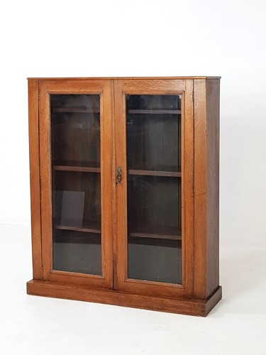 Antique solid oak display - solid,