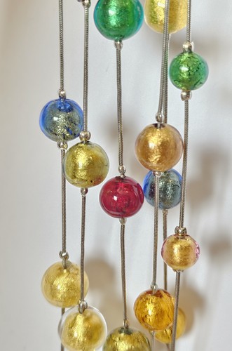 Strand necklace 24k - 3, gold