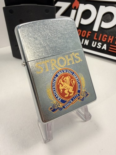 Genuine zippo lighter stroh - genuine, stroh's
