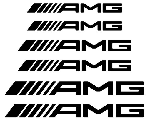 Amg brake caliper decals - caliper,