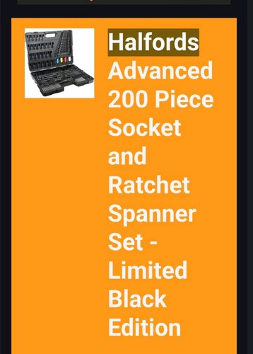 Halfords advanced 200 piece - halfords,