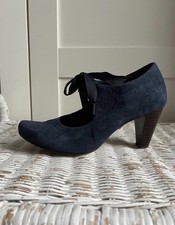 Clarks Womens Navy Suede Mary