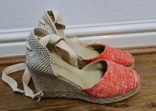 Clara Duran Red Sandals Shoes Uk Size 4 No Box Ex Displayed New 