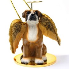 Boxer Ornament Angel Figurine