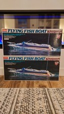Vintage Academy Flying Fish RC Radio Controlled Model Boat Speedboat Kit Japan