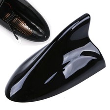 Universal Black Car SUV Big Shark Fin Signal Antenna FM/AM Radio Roof Aerial ABS