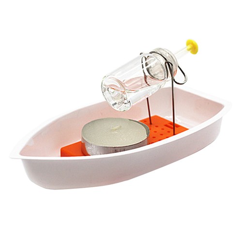 Diy steam boat candles - boat, powered