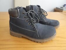 Matalan Kids Boys Blue Smart Casual Ankle Boots Shoes - Size 3