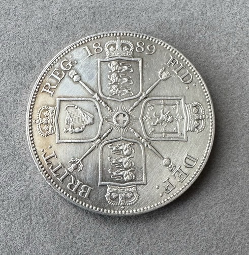 1889 double florin queen - florin,