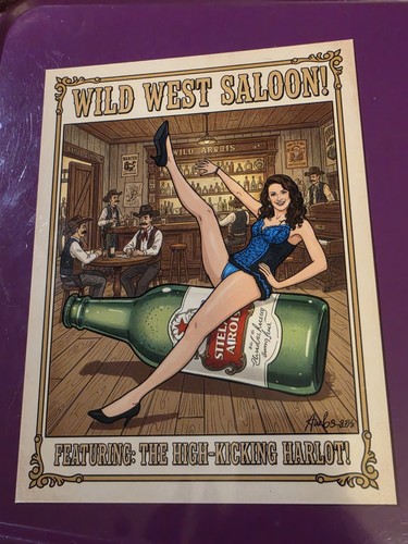 Stella artois pin girl - stella, up