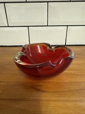 Vintage Red Murano Glass Cigar