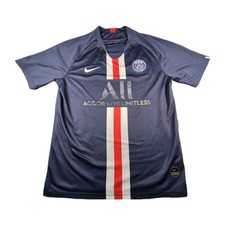 PSG 2019/20 Home Shirt Jersey L Nike Paris Saint-Germain Sponsor Damage