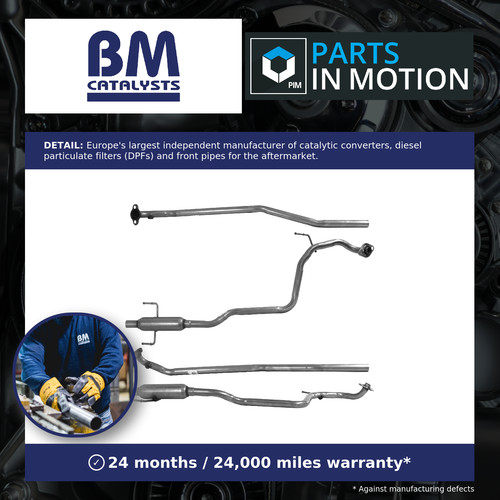 Exhaust pipe rear bm50572 - exhaust,