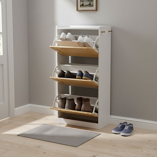 Wooden flip drawers - 3, shoe