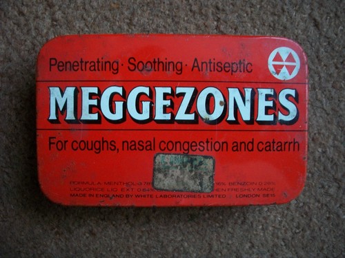Vintage meggezones for coughs - meggezones,
