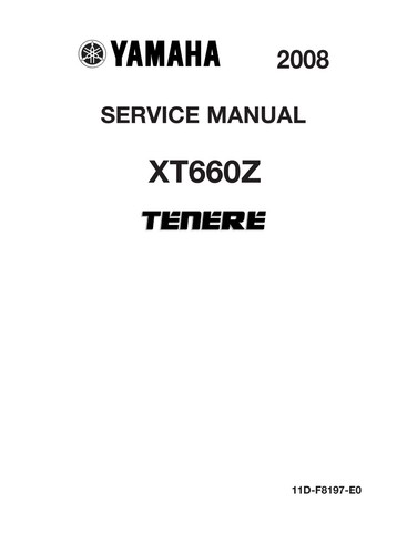 Yamaha xt660 tenere service - tenere,