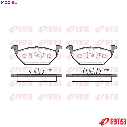 Brake pad set - pad,