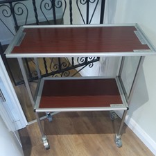 airline aircraft galley double shelf hostess trolley