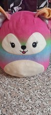Claire Rainbow Fox Plush Soft Toy 10" Squishmallow Kids Gift