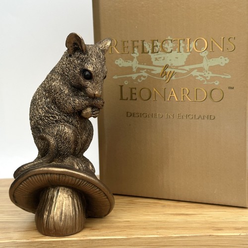 Leonardo bronze mouse figurine - leonardo,