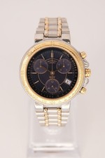 Rotary Khalif Men's Watch. Swiss Made. Rare Vintage 1990's Chronograph Blue Dial