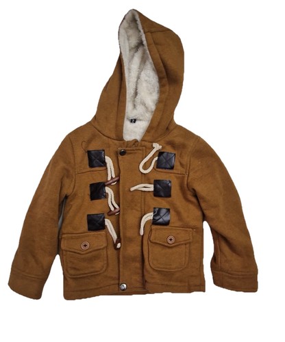 Boys tan lined coat - tan,