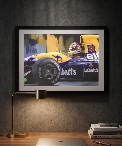 Nigel mansell print - mansell, f1
