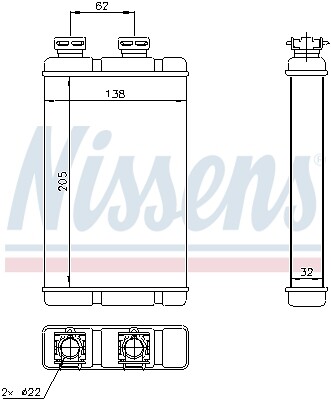 Heat exchanger interior - exchanger,,