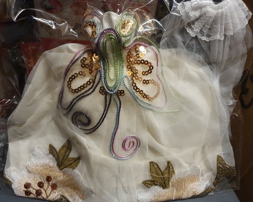 Quality ivory sequins wedding - ivory,