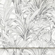 White Black Floral Wallpaper