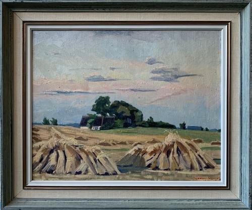 Oil painting summer landscape - oil,