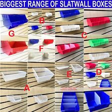 SLATWALL BOXES FULL RANGE OF