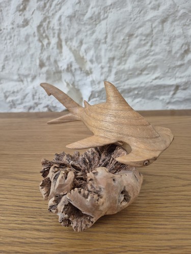 Wooden carved hammerhead - wooden,