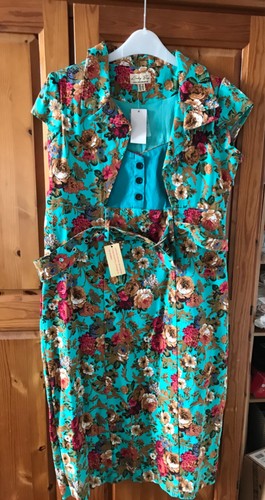 Lindy bop floral wiggle - bop, dress