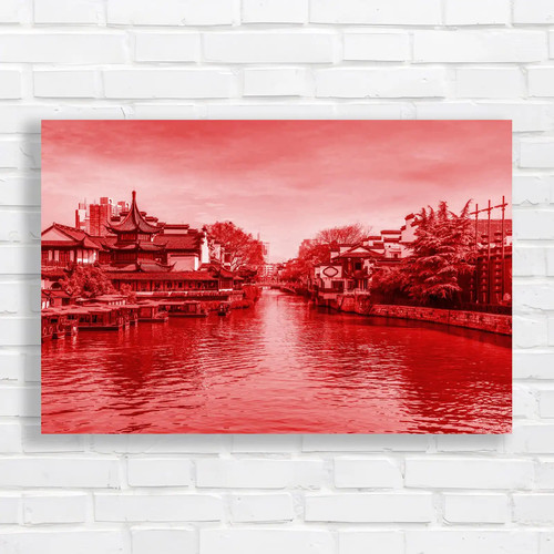 Serene chinese canal - chinese, sunset