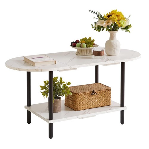 Coffee table tier storage - table, 2-tier