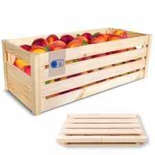Large Natural Wooden Crate Box