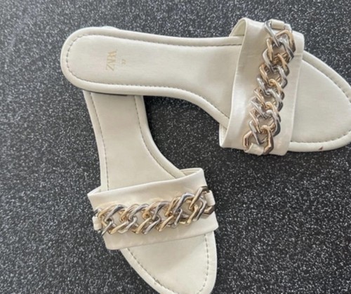 Zara women white chain - zara,