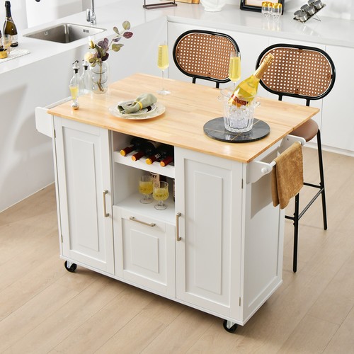 Rolling kitchen island cart - rolling,