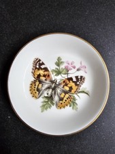 Royal Worcester Iris  Butterfly Pin Tray Trinket Dish